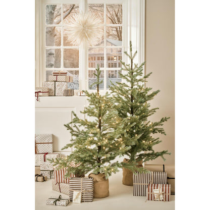 Pino Nórdico con Base Yute Natural H: 125 cm