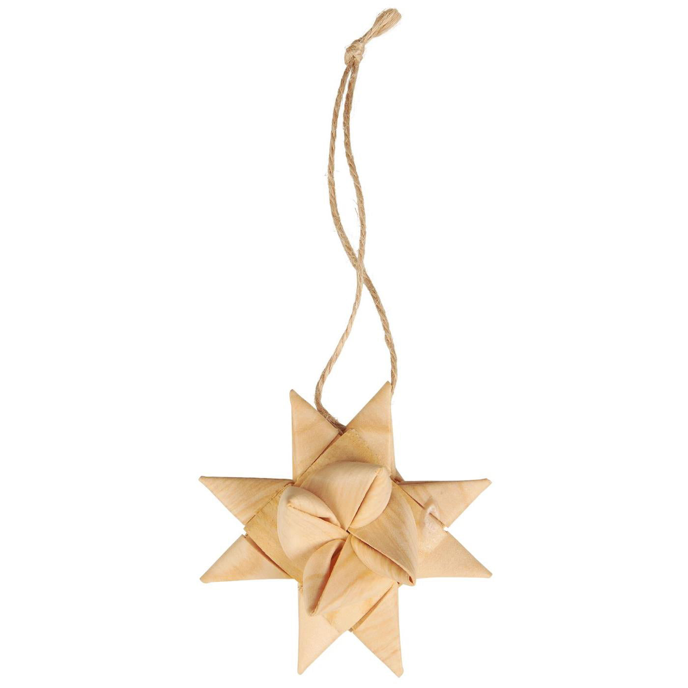 Estrella Colgante Trenzada de Madera Small 