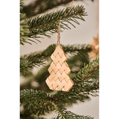 Arbol Navideño Colgante Trenzado de Madera Small 