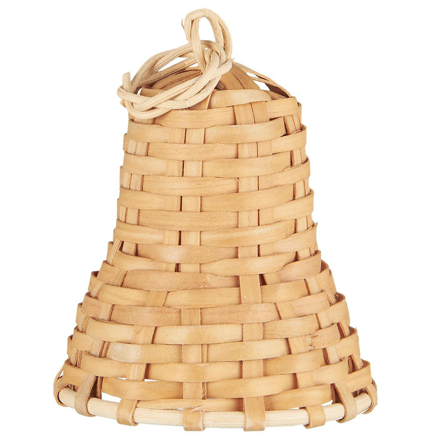 Campana Colgante Trenzada de Madera