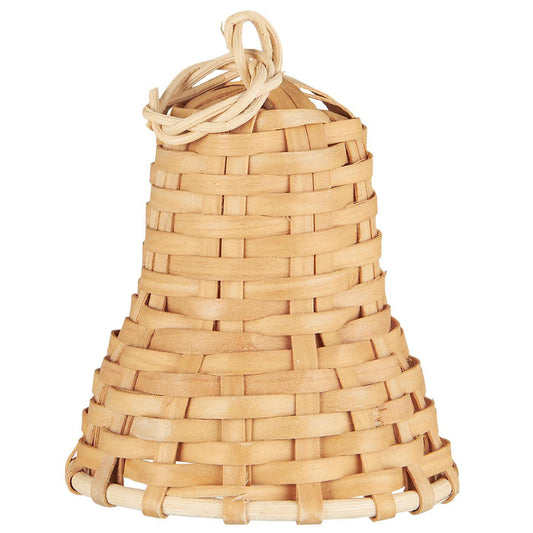 Campana Colgante Trenzada de Madera