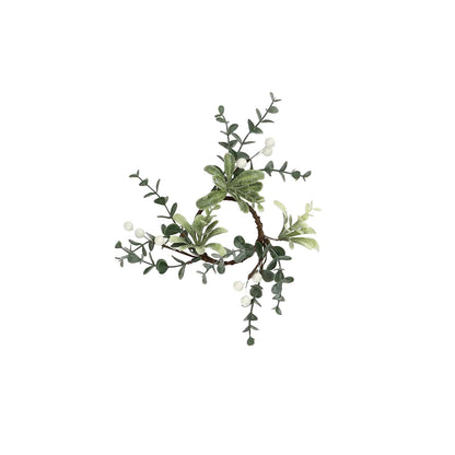 Flor Artificial Guirnalda/Servilletero 5 cm Blanca