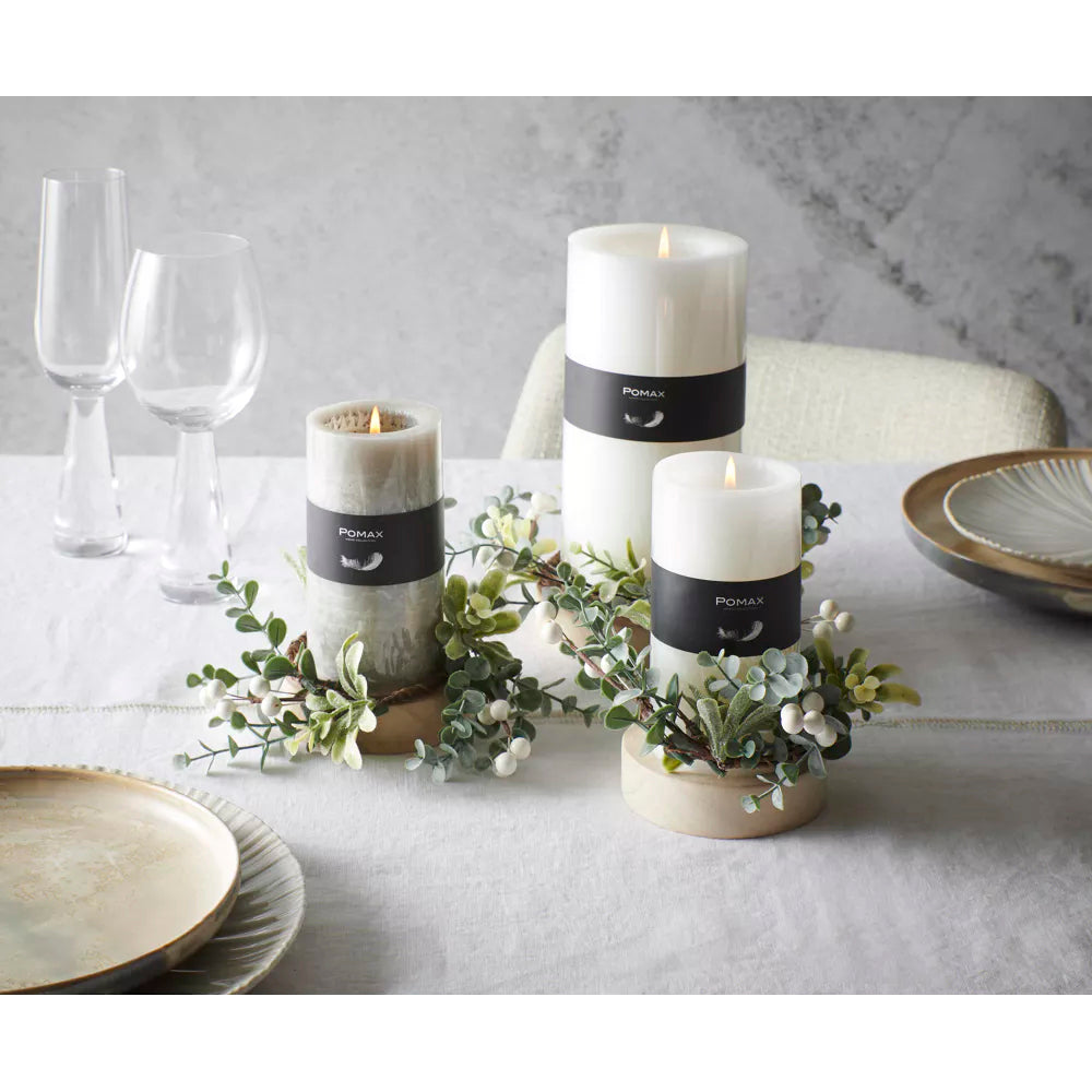 Flor Artificial Guirnalda/Servilletero 5 cm Blanca