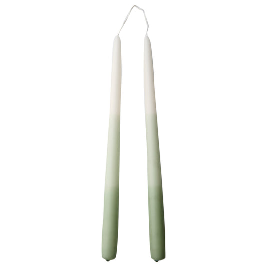 Vela Taper Verde Ø2.2xH30 cm- 2 unidades