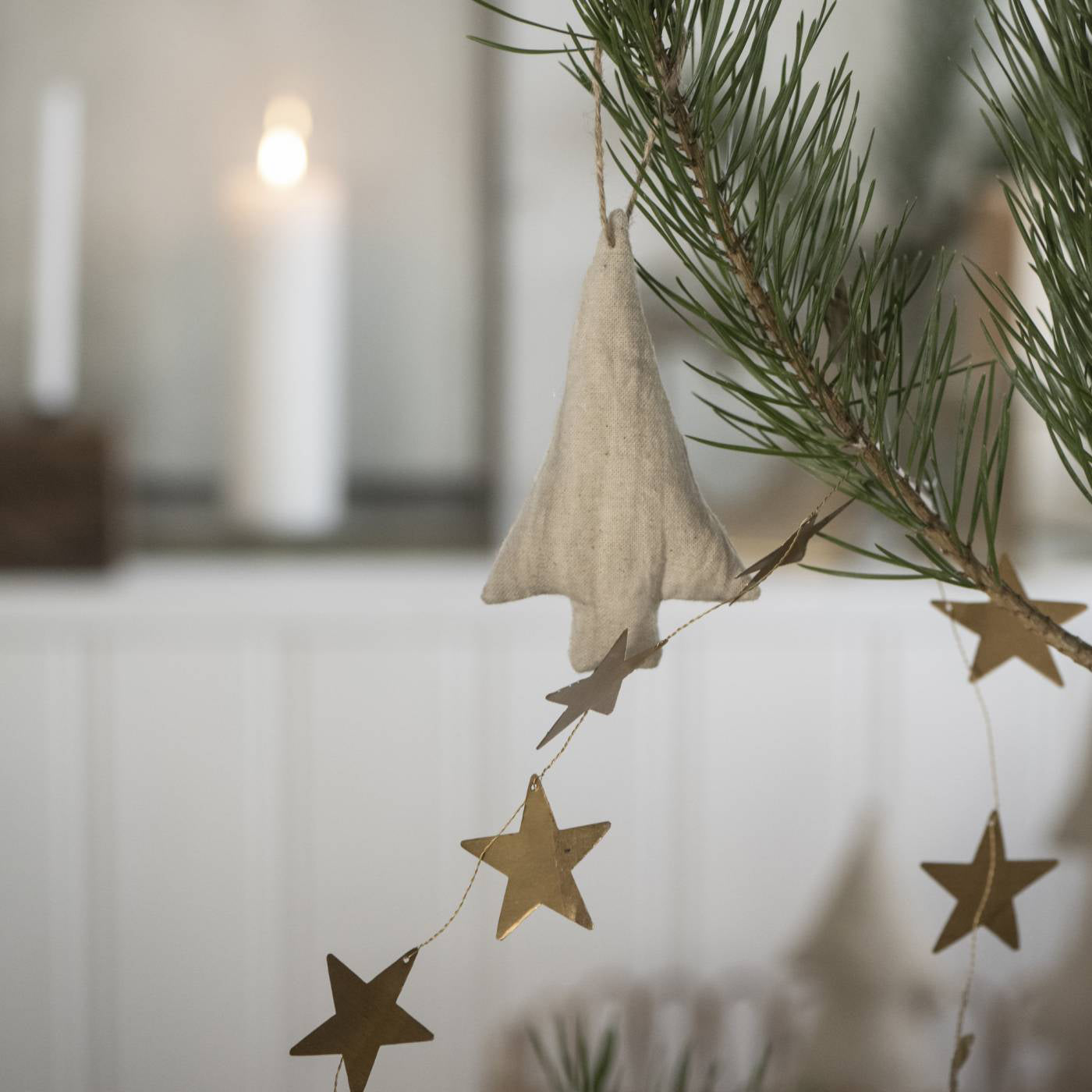 Cinta Adornos Estrellas de Latón