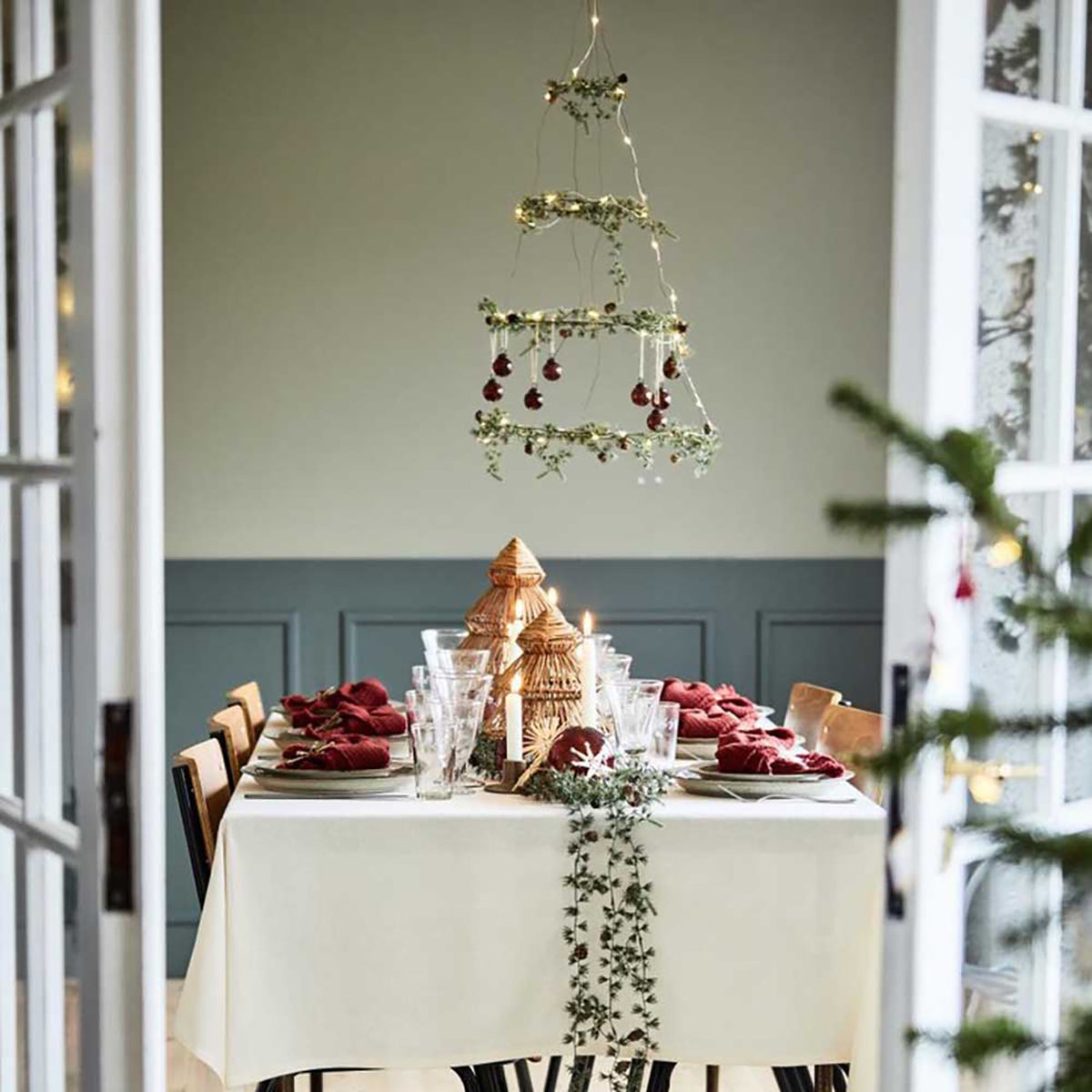 Colgador Metálico de Aros H: 83 Ø: 40 cm