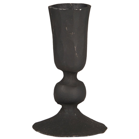 Portavela S, Negro H: 10 cm