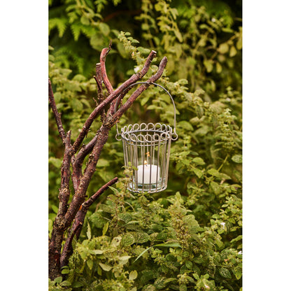 Portavela con Mango y Recipiente de Vidrio H: 9,5