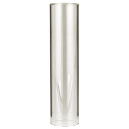 Portavela de Metal y Vidrio H: 22 Ø: 8 cm