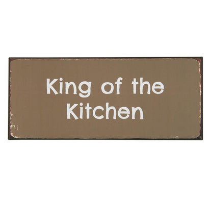 Letrero de Metal King of the Kitchen