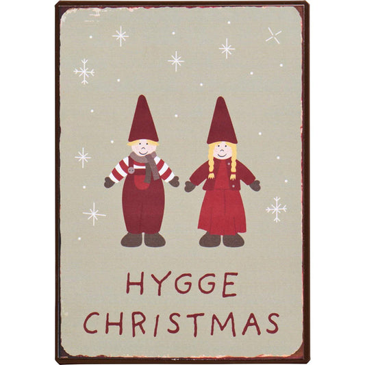 Letrero Hygge Christmas H: 20 L: 14 cm