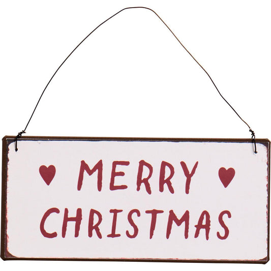 Letrero Merry Christmas H: 7 L: 15 cm