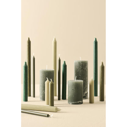 Vela Dinner Verde Oscuro H: 29 cm