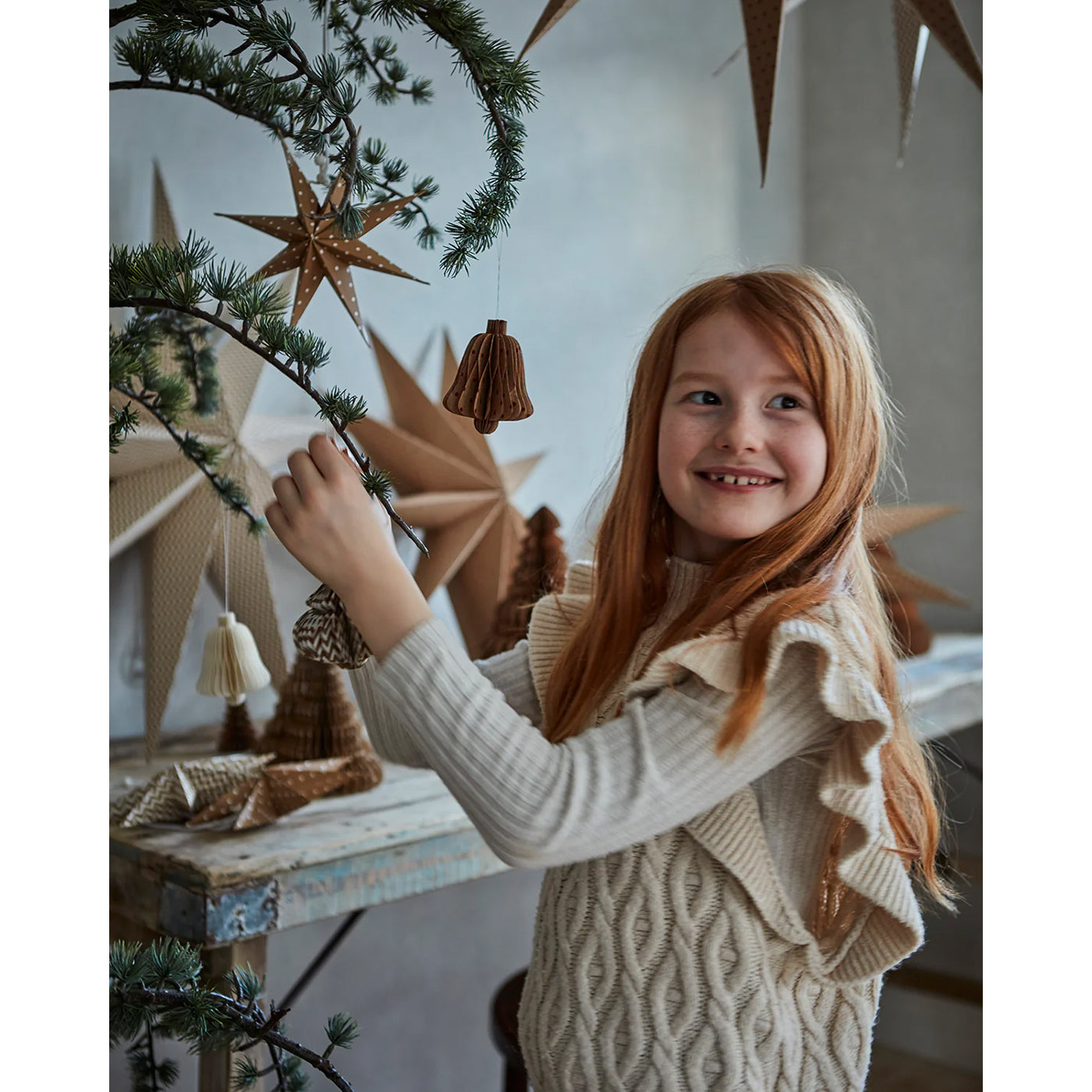 UNI Estrella S, Marrón/Blanco, Ø20 cm