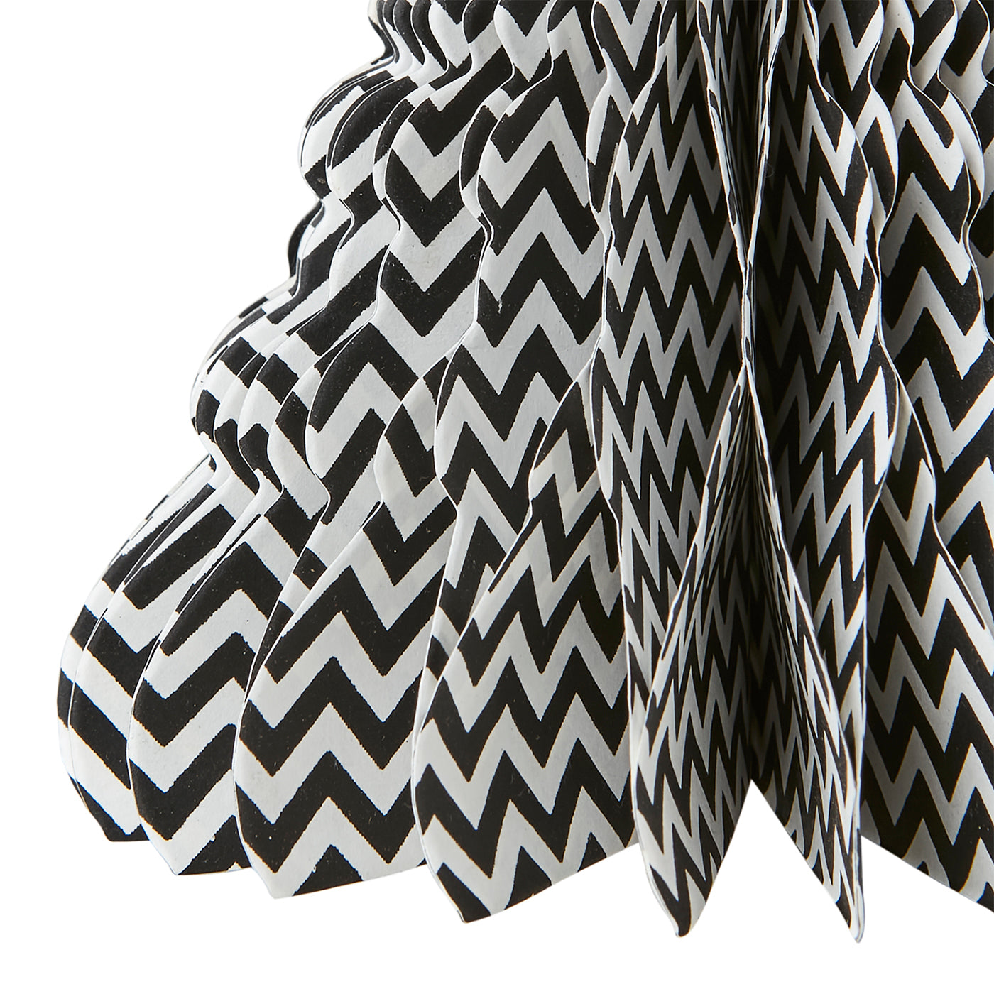 UNI Abeto decorativo M, Negro/blanco, Ø13xH16 cm