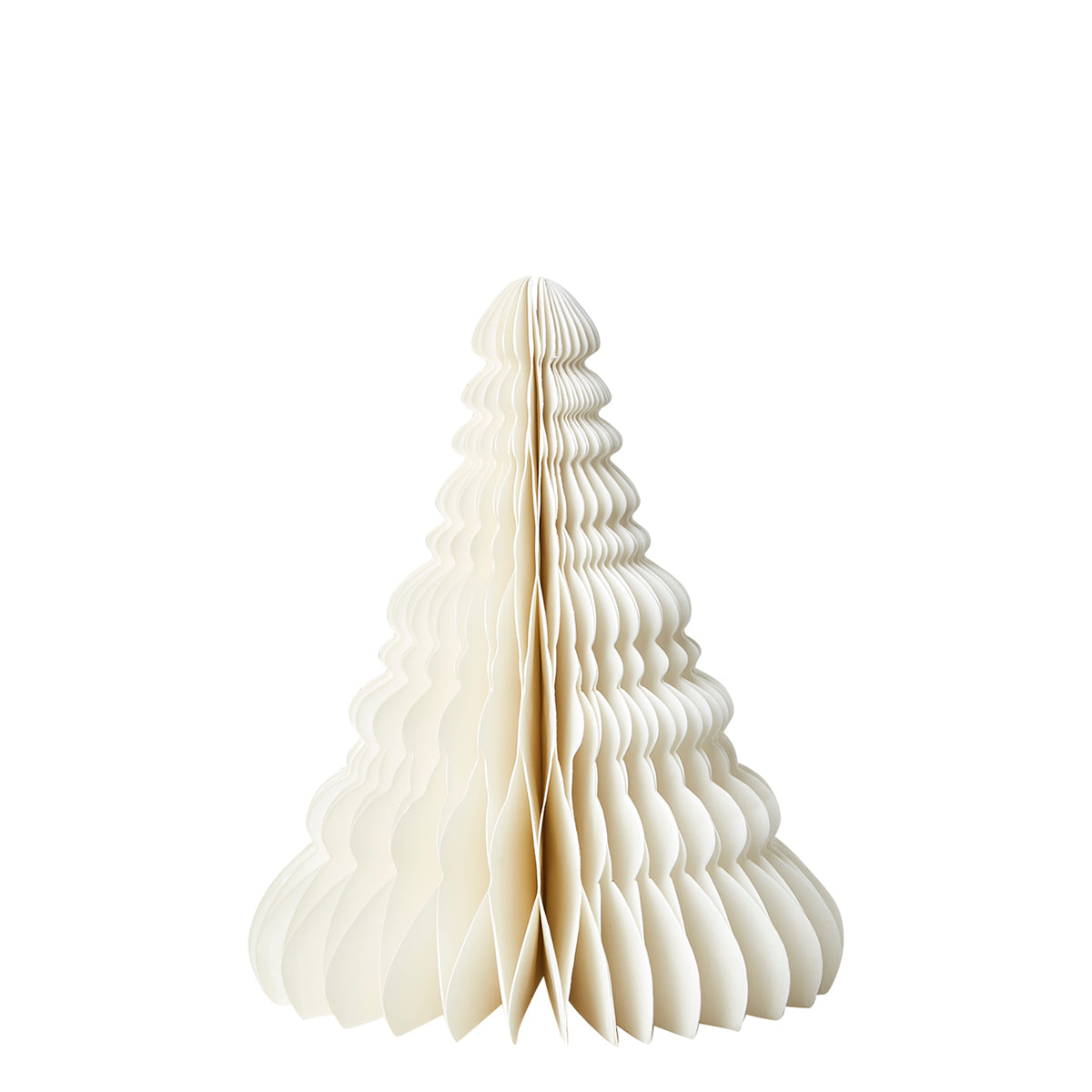 UNI Abeto decorativo L, Blanco, Ø16xH20 cm