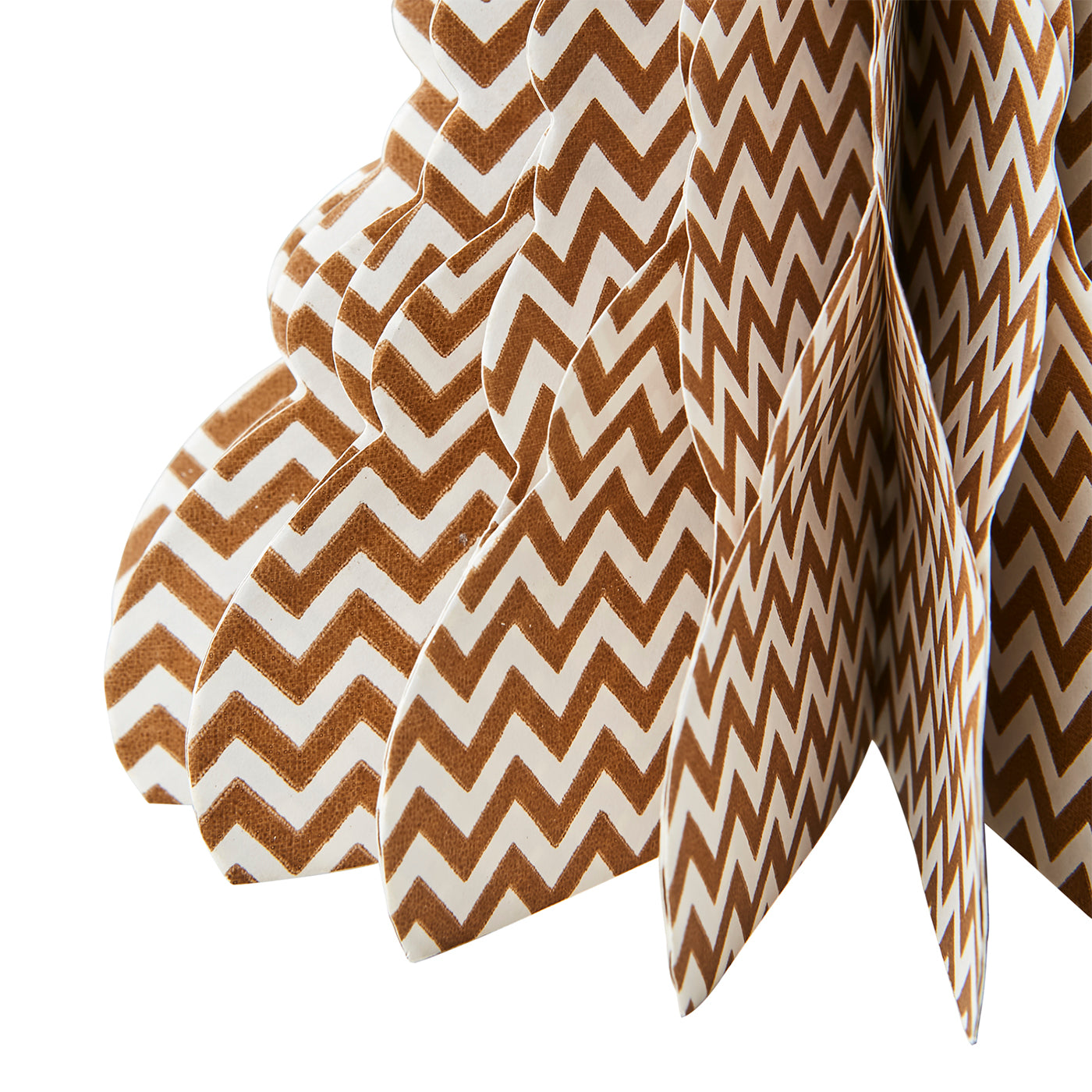 UNI Abeto decorativo L, Marrón/blanco, Ø16xH20 cm