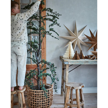 UNI Abeto decorativo XL, Blanco, Ø24xH30 cm