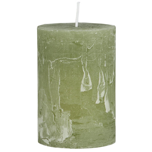 Vela Rústica Green Tea Ø:6.8 H:10 cm