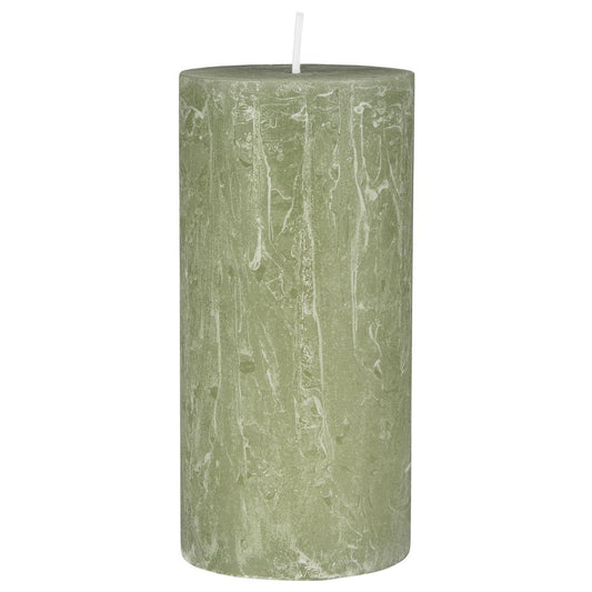Vela Rústica Green Tea Ø:6.8 H:14 cm
