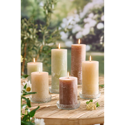 Vela Rústica Fog  Ø: 9,6 H: 15 cm