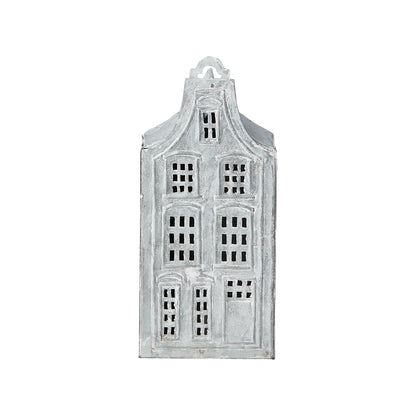 Casa para Velas FENIX Gris/Blanca H: 18 cm