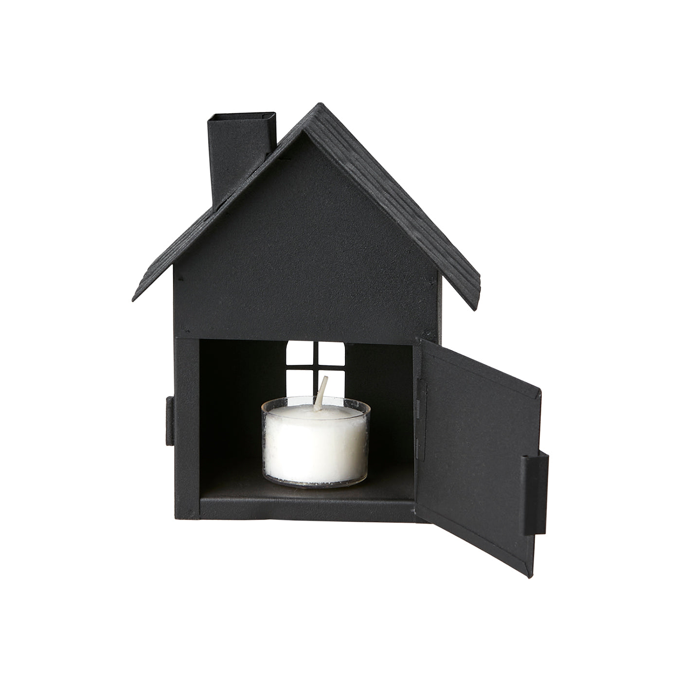 Casa para Velas FENIX Negra H: 14 cm