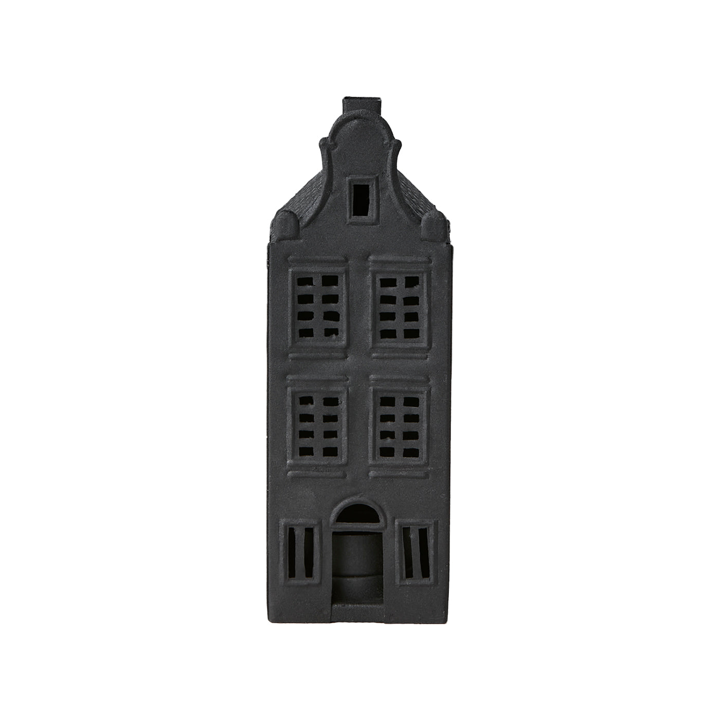 Casa para Velas FENIX Negra H: 18 cm