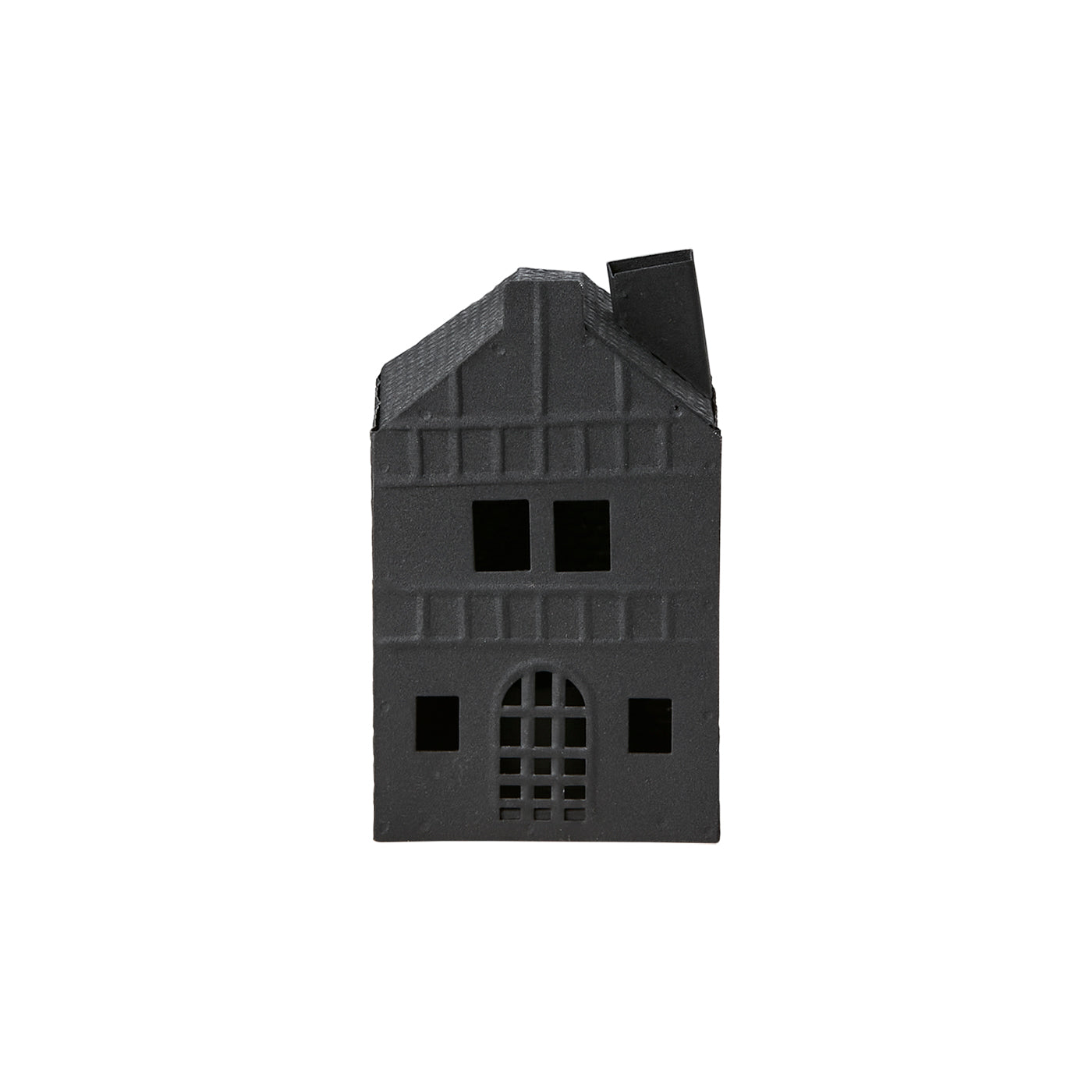 Casa para Velas FENIX Negra H: 12.5 cm