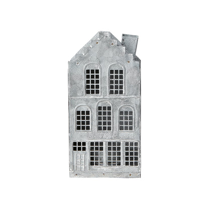 Casa para Velas FENIX Gris/Blanca H: 17,5 cm