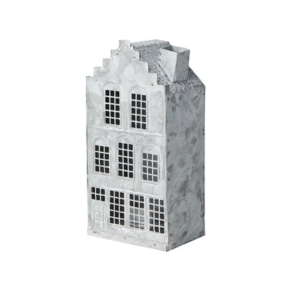 Casa para Velas FENIX Gris/Blanca H: 17,5 cm
