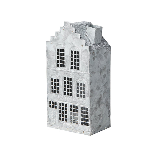 Casa para Velas FENIX Gris/Blanca H: 17,5 cm
