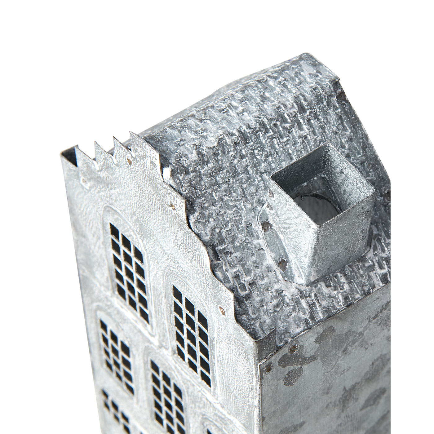 Casa para Velas FENIX Gris/Blanca H: 17,5 cm