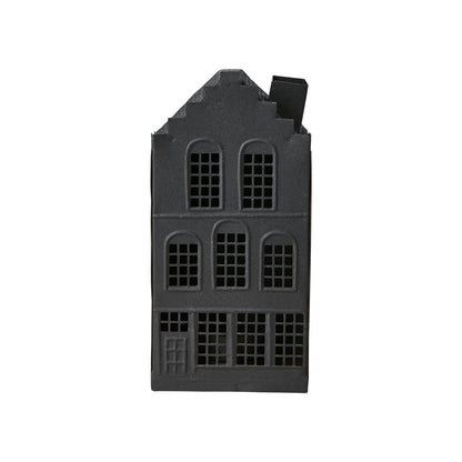 Casa para Velas FENIX Negra H: 17,5 cm