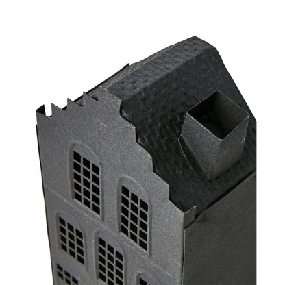 Casa para Velas FENIX Negra H: 17,5 cm