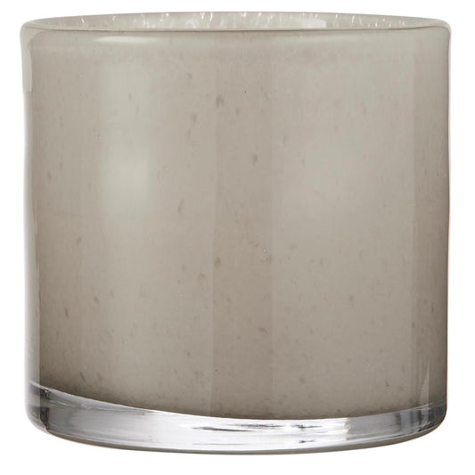 Florero / Pot Venecia Vidrio Gris H: 12 cm