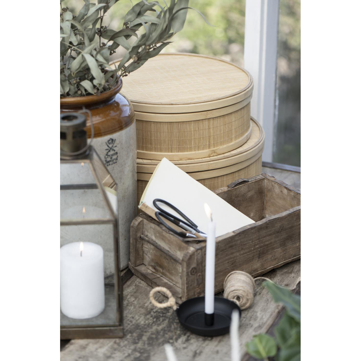 Portavela con Mango de Bamboo