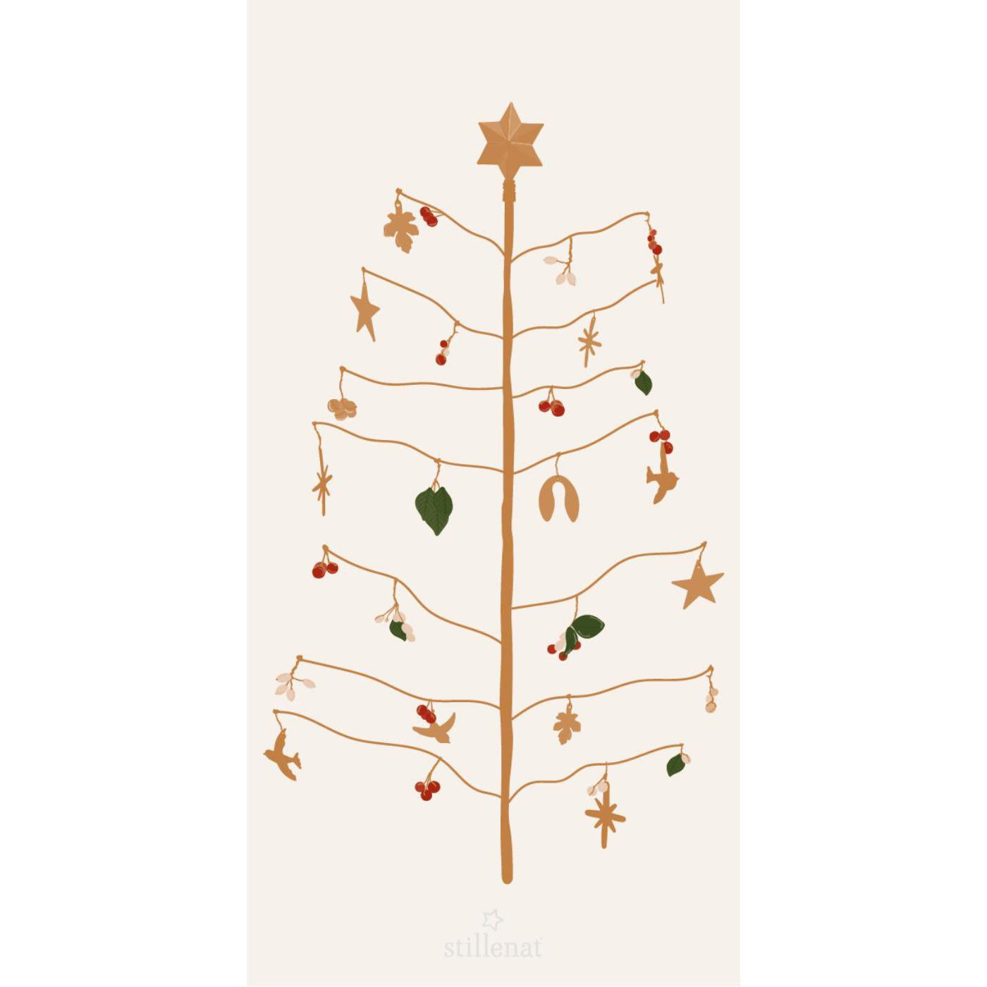 Servilletas Diseño Deseo Navideño 16 unidades 10x20 cm