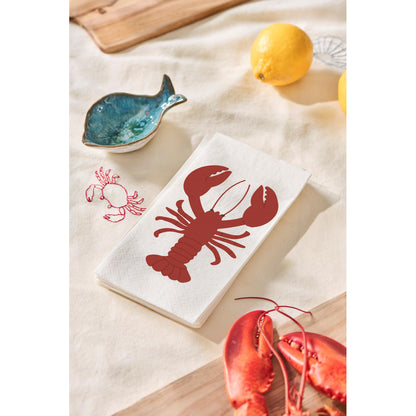 Servilletas Diseño Lobster, 16 unidades de 10x20 cm