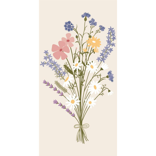 Servilletas Diseño Summer Bouquet, 16 unidades de 10x20 cm