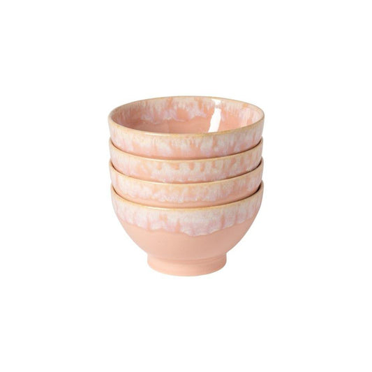 Set 4 Latte Bowls Pink