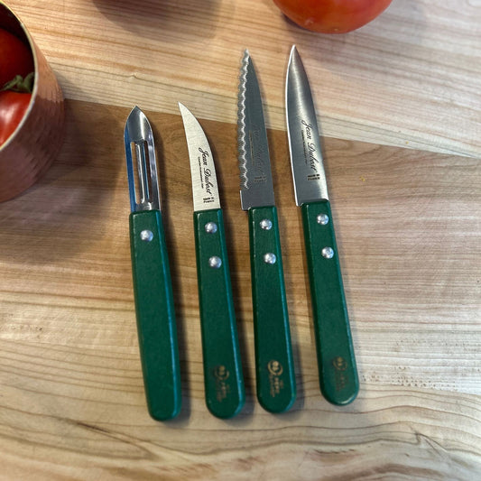 Cuchillo Curvo 12 mm Verde Laguiole Jean Dubost