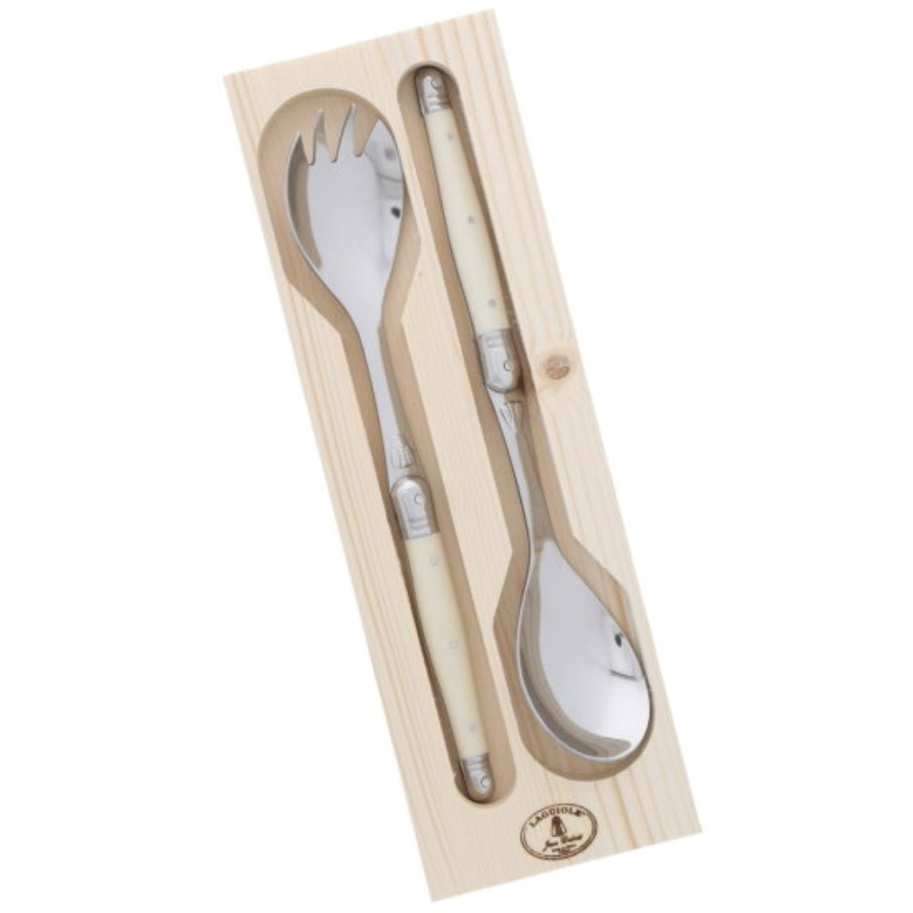 Laguiole Set Ensalada Jean Dubost Ivory