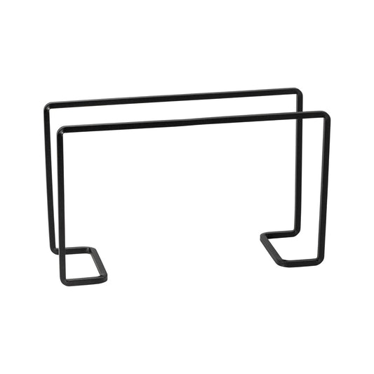 Pedestal Alto Rectangular Negro 28x9 cm H17 cm