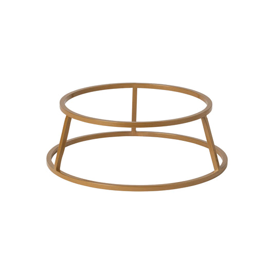 Pedestal Alto Redondo Dorado D23.8 cm H8 cm