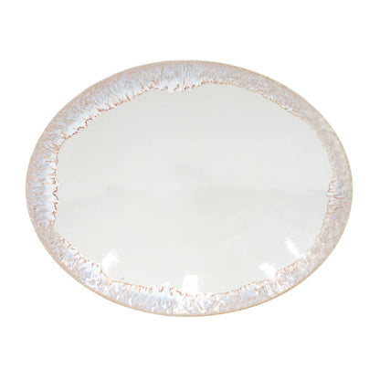 Plato Ovalado Taormina 41 cm Blanco
