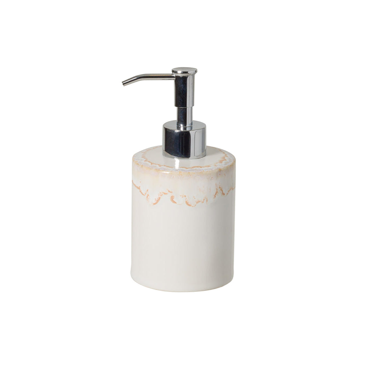 Jabonera con Dispensador Taormina Blanco 11cm