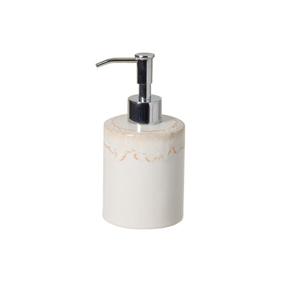 Jabonera con Dispensador Taormina Blanco 11cm