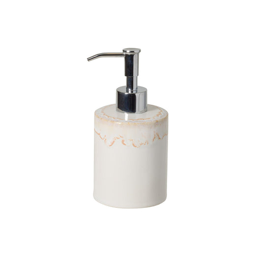 Jabonera con Dispensador Taormina Blanco 11cm