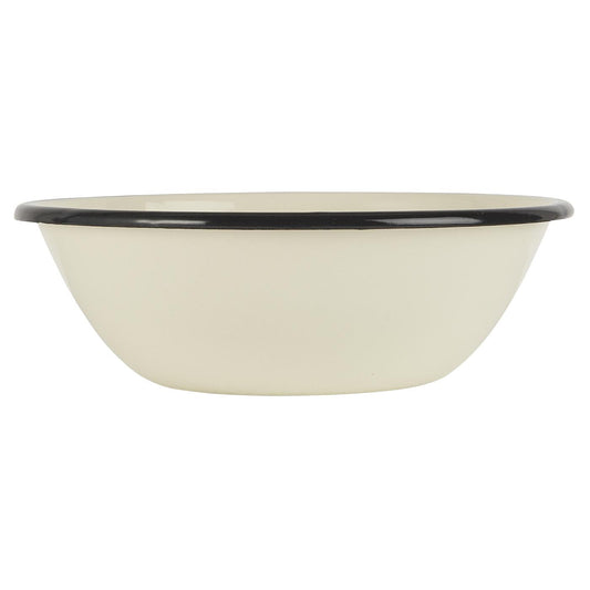 Bowl Enlozado Crema /  Interior Blanco
